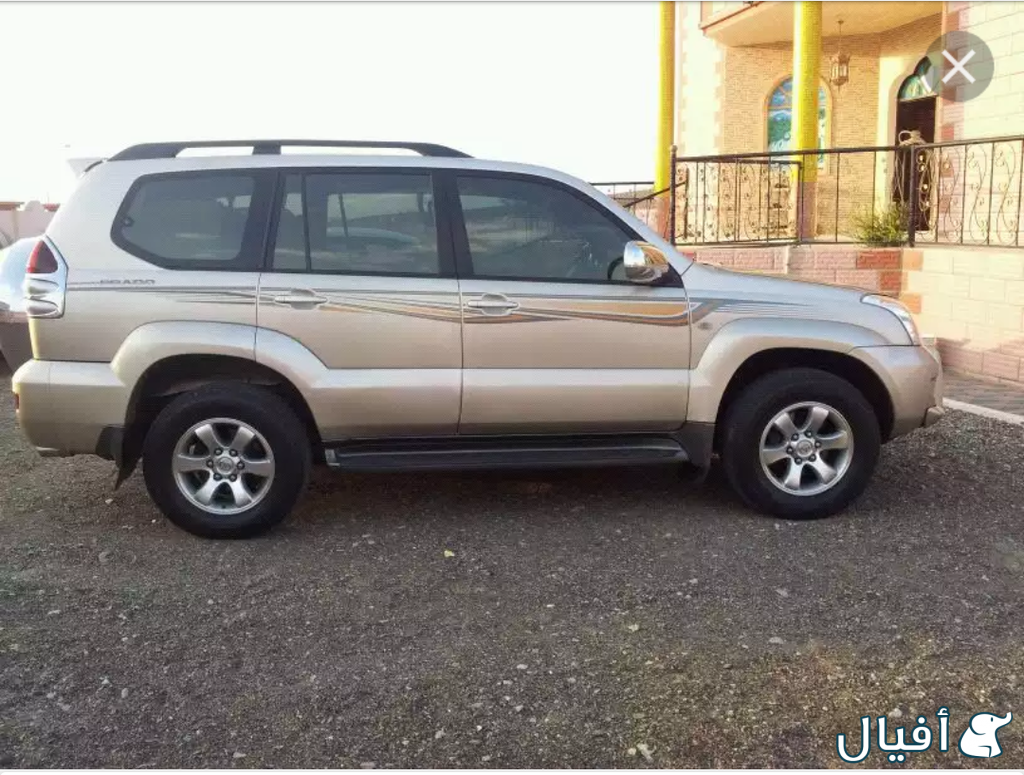 خط الجوانب ،تويوتا برادو 2008 كما في الصوره