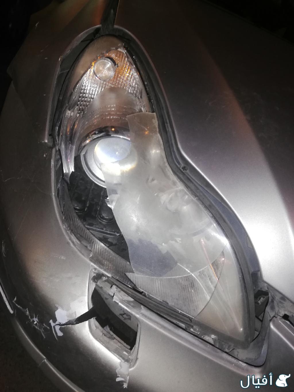 شمعه أمامي يمين مع غطا رشاش صدام